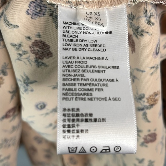 LAURA ASHLEY + UO Exclusive NWT Candy Long Sleeve Mini Dress Ruffle Bib Size XS - Picture 8 of 14